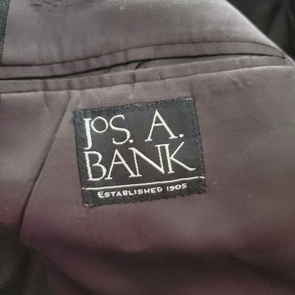 Jos. A. Bank 2 Button Pant Brown Suit ~ Sz 44L Blazer ~ 40W 28.5L Pleated Pants - Picture 6 of 11